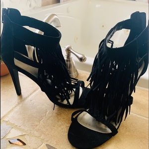 Women's Fringe Dress Heel Sandal
